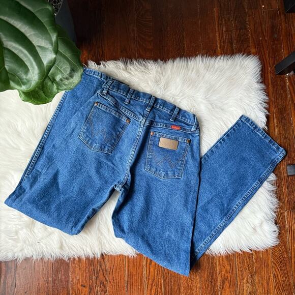 Vintage Wrangler Straight Leg Jeans High Waisted - Picture 1 of 10